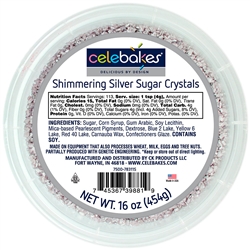 Shimmering Silver Sugar Crystals cookie wedding 7500-78311S Christmas