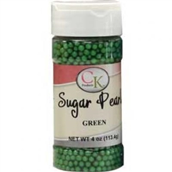 Green Sugar Pearls 78-5222G edible topping