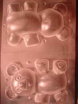 3D Large Teddy Bear Chocolate Mold Valentine Christmas animal 60AO-935