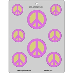 Peace Sign Assortment Chocolate Mold 90-9233 hippie demonstration