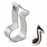 3-1/2" Music Note Cookie Cutter 1438A piano orchestra band