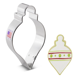 4" Teardrop Bauble Ornament Cookie Cutter