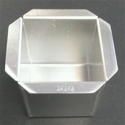 Square Aluminum Cake Pan 3X3X3