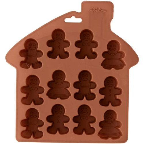 Silicone Candy Molds - Mini Gingerbread Man Silicone Molds For