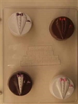 Tuxedo Jacket Sandwich Cookie Chocolate Mold W069 wedding engagement party prom