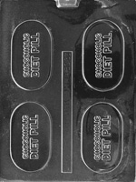 Chocoholic Diet Pill Chocolate Mold BC033