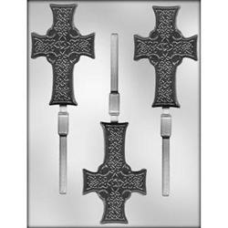 Celtic Cross Sucker lollipop Chocolate Mold 90-7216 Irish St. Patrick