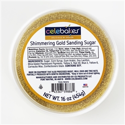 Shimmering Gold Sanding Sugar 7500-783012 wedding Christmas black tie