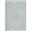 Lacy Heart Sandwich Cookie Chocolate Mold 90-16004 Valentine wedding mother's day