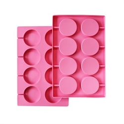 Lorann Oils Silicone Mold 2/Pkg -Lollipop, 8 Cavity