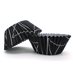 Triangle Black Baking Cups formal wedding black tie Halloween