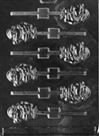 Small Santa Lolly Chocolate Mold - LPC083