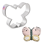 3-1/8" Simple Butterfly Shaped Cookie Cutter 8140A animal Monarch insect