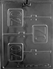 #70 Plain Lolly Chocolate Mold L063 lollipop sucker birthday anniversary bar