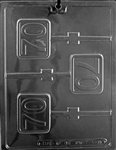 #70 Plain Lolly Chocolate Mold L063 lollipop sucker birthday anniversary bar