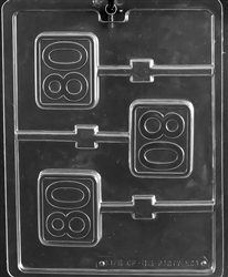 #80 Plain Lolly Chocolate Mold L064 lollipop sucker birthday anniversary bar