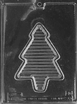 Christmas Tree Pour Box Chocolate Mold - Bottom - LPC093B