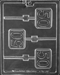 50 Plain Lolly Chocolate Mold - LPL061