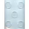 25 sandwich cookie chocolate mold birthday 90-161101 silver anniversary