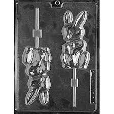 Rabbit with Erection lollipop sucker Chocolate Mold XX571 Easter animal