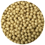 Shimmering Gold Candy Sugar Pearls 7mm 2 Pound Bag wedding anniversary 78-271D2