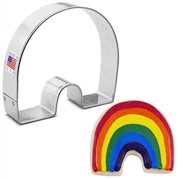4" Simple Rainbow Shaped Cookie Cutter 8542A gay pride leprechaun Irish unicorn meteorology
