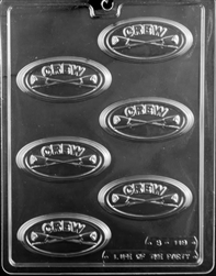 Rowing Crew Oval Bar Chocolate Mold