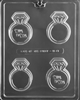 Miss to Mrs Wedding Ring Cookie Chocolate Mold W081 bridal shower