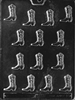 Bite Size Cowboy Boot Chocolate Mold K016 rodeo ranch