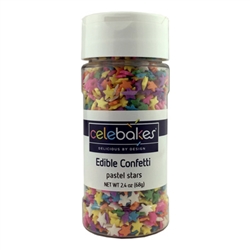 Pastel Stars Edible Confetti 7500-7811610 Easter child birthday