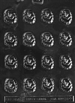 Filled Santa Heads Chocolate Mold - LPC122
