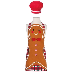 Gingerbread Daydream Kid's Apron with Chef's Hat