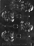 Santa With List Chocolate Mold - LPC137