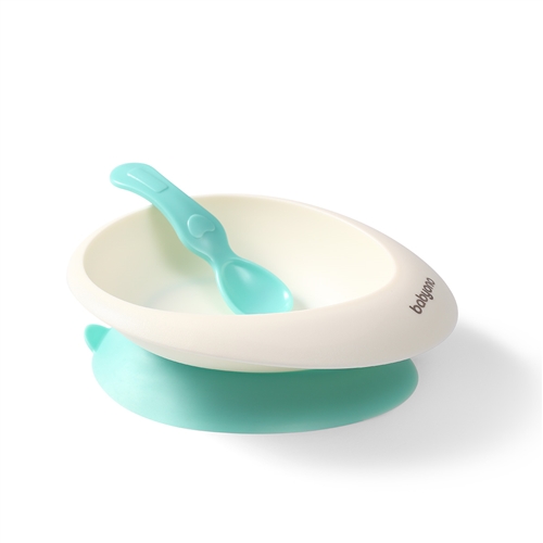 Babyono Suction Bowl With Spoon 1077/03 Green