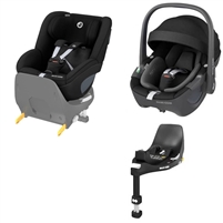 Maxi Cosi KIT 360 Family Black (Pebble 360, Pearl 360 & FamilyFix 360 Base)