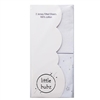 LittleBubz 2 Pack Crib Fitted Sheet White Stars