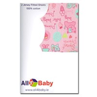 All4Baby 2 Pack Moses Fitted Sheet Princess