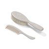 Babyono Hair Brush and Comb  Natural Super Soft Bristle Grey