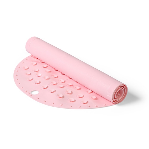 Babyono Non-slip bath mat size 70x35cm Pastel Pink