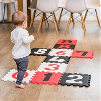 Babyono Foam Puzzle 10pcs Numbers Black & Red