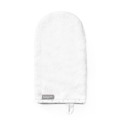 Babyono Bamboo Baby Wash Mitt White