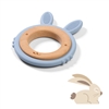 BabyOno Wooden and Silicone Teether Bunny