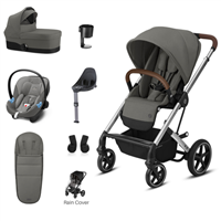 Cybex Balios S Lux 8 piece bundle Soho Grey Silver frame