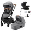 Britax STRIDER M Travel System with  BABY-SAFE Core Car Seat and Core Base - Elephant Grey