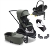 Bugaboo Dragonfly Lightweight Pushchair and Carrycot - Black/Desert Taupe