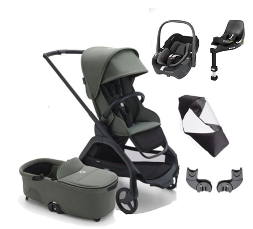 Bugaboo Dragonfly Travel System with Pebble 360 & Familyfix 360 Base