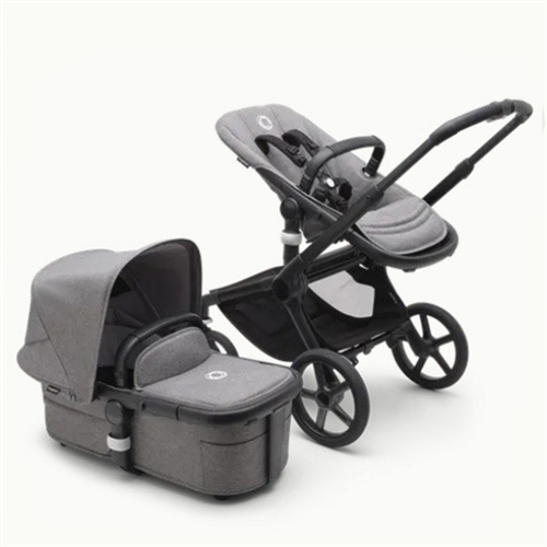 Bugaboo Fox 5 complete BLACK/GREY MELANGE-GREY MELANGE