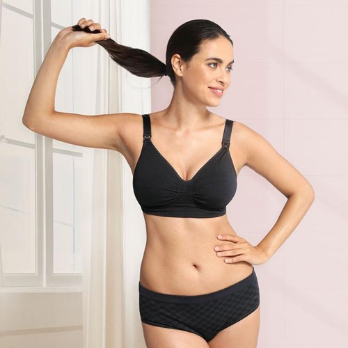 Carriwell Maternity & Nursing Bra with Carri-Gel Support Black XLarge now  available online and instore at All4Baby.