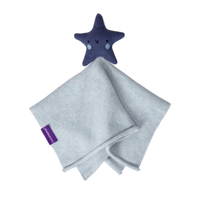 Clevamama Shooting Star Organic Baby Comforter Blue