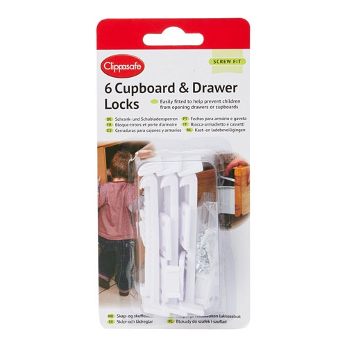 Clippasafe Drawer Locks 6 pack no. 71